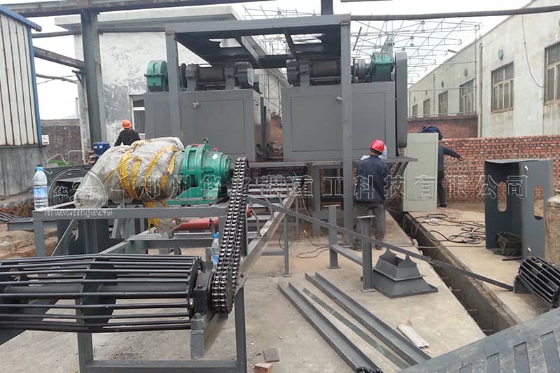 陜西有機(jī)肥設(shè)備生產(chǎn)線現(xiàn)場